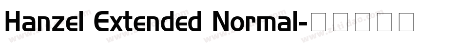 Hanzel Extended Normal字体转换